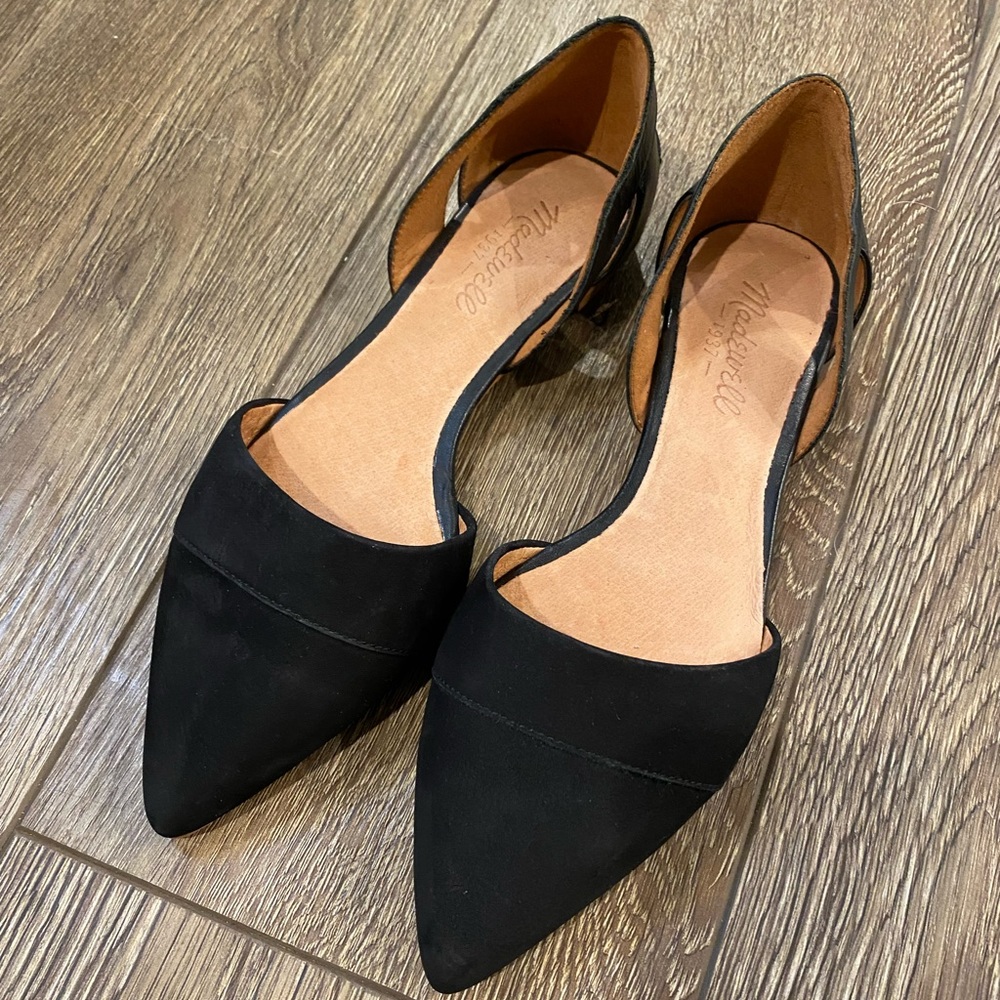 Madewell black d’orsay flats